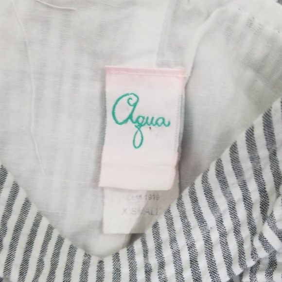 Aqua Striped Dress Size XS - Picture 3 of 4